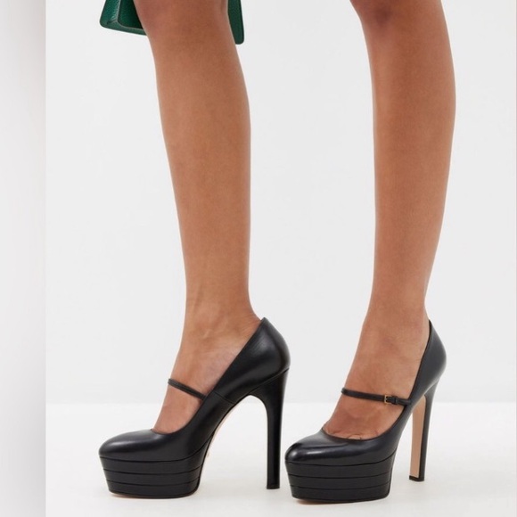 GUCCI platform maryjane shoes sz 7.5 New with box - Picture 1 of 17